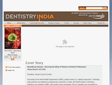 Tablet Screenshot of dentistryindia.net